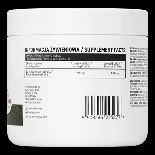 Spiruline - 90 tablečių