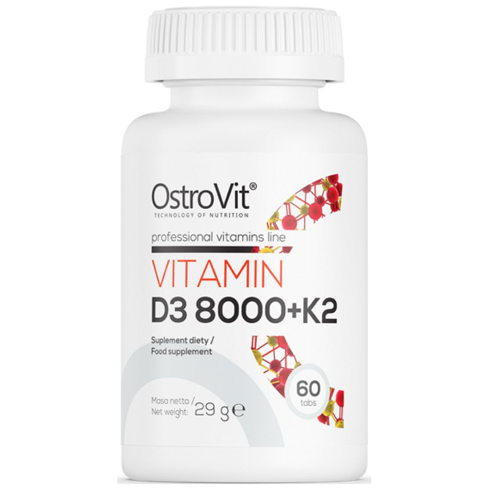 Vitamin D3 8000 + K2 200 mcg 60 Таблетки