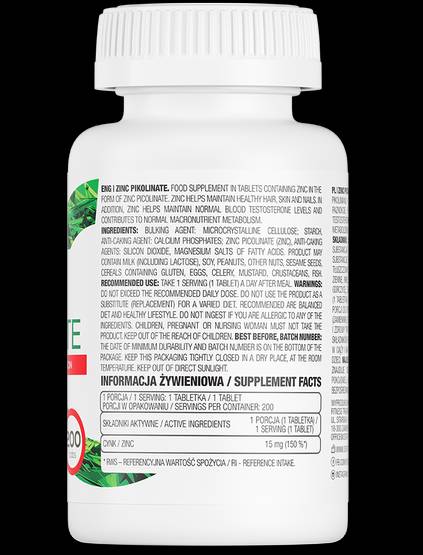 Zinc Picolinate 15 mg / Limited Edition 200 Таблетки - Feel You