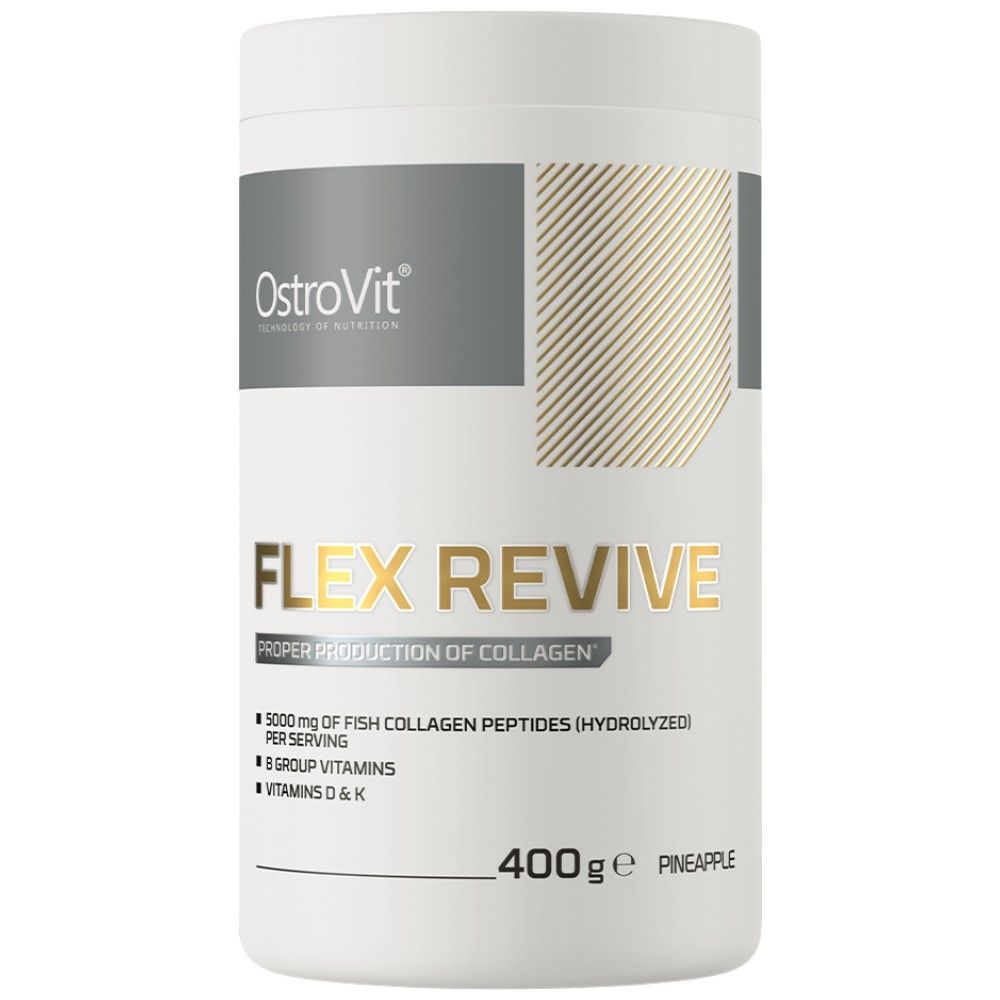 Flex Revive | Su žuvų kolagenu, „Boswellia & Rose“ klubais - 400 gramų