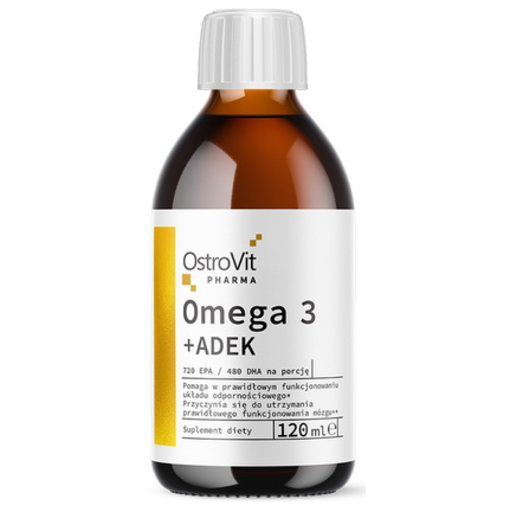 Ômega 3 líquido + adek | Vitamina A + D + E + K 120 ml