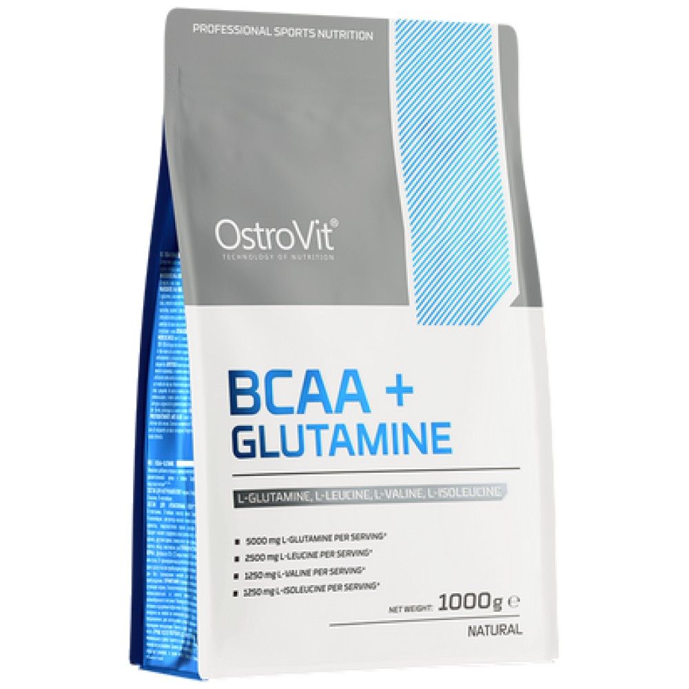 Pó de glutamina BCAA + - 200 gramas