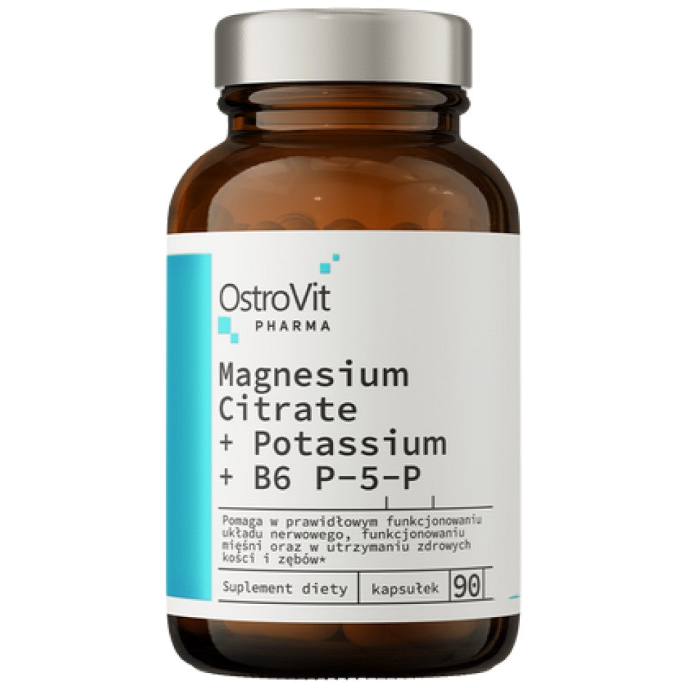 Magnesium Citrate + Potassium + B6 P-5-P 90 capsules