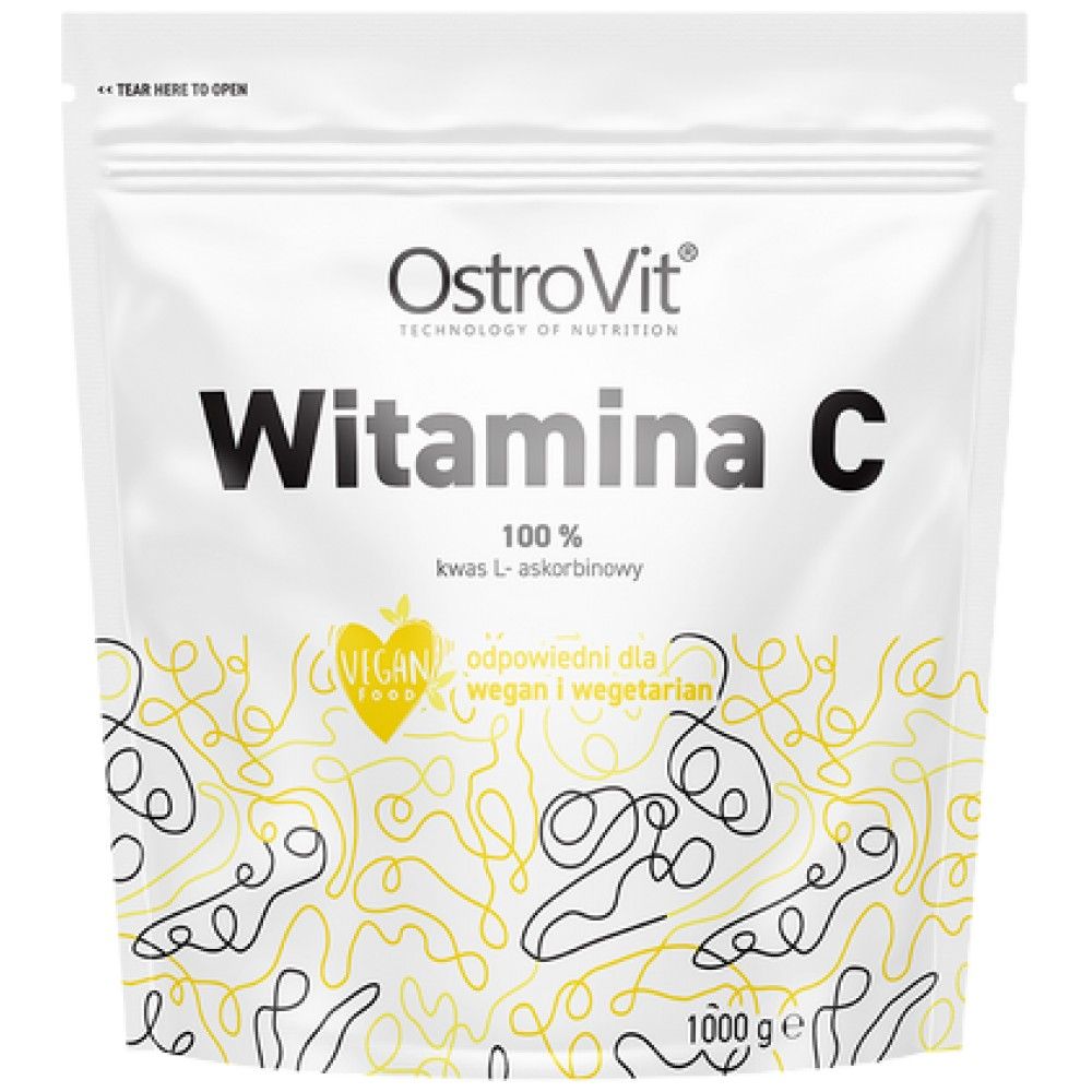 100% de vitamina C em pó - 500 gramas