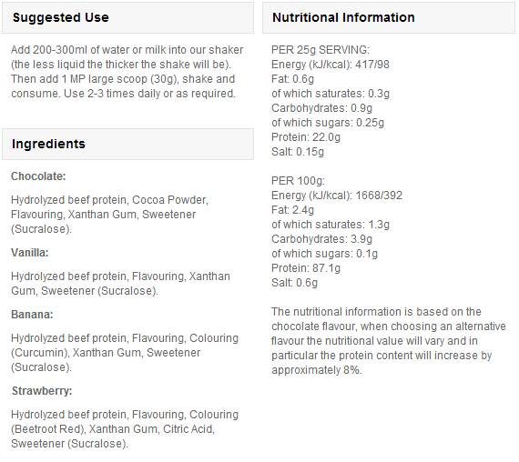 Carnipro hydrolyed Rëndfleesch Protein - 2500 Gramm