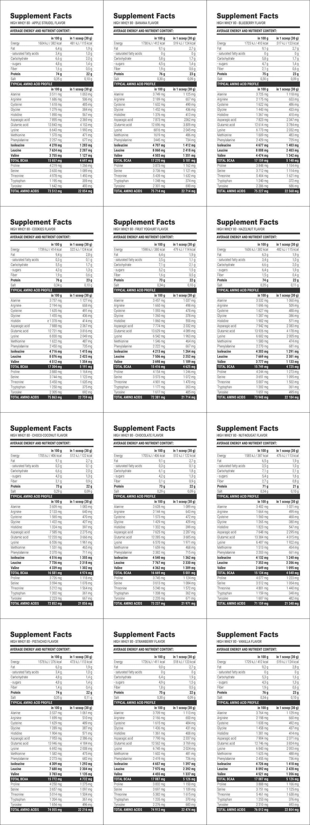 Formulário livre BCAA líquido 80000 mg - 1000 ml