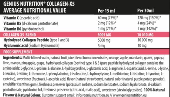 Kolageno X5 skystis - 500 ml