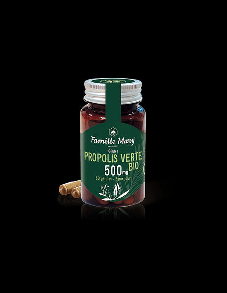 Propolis Verte BIO / Био зелен прополис 500 mg, 60 капсули Famille Mary - Feel You