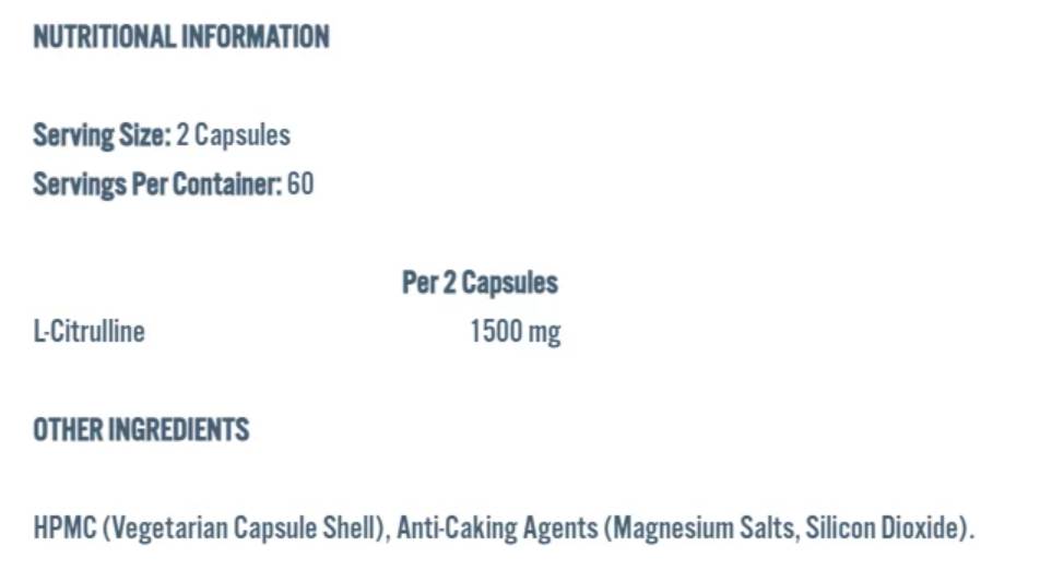 L-Citrulline 1500 - 120 капсули - Feel You