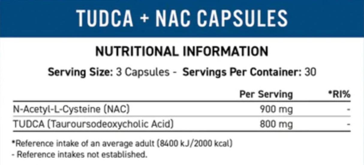 TUDCA + NAC | Liver and Antioxidant Support 90 capsules