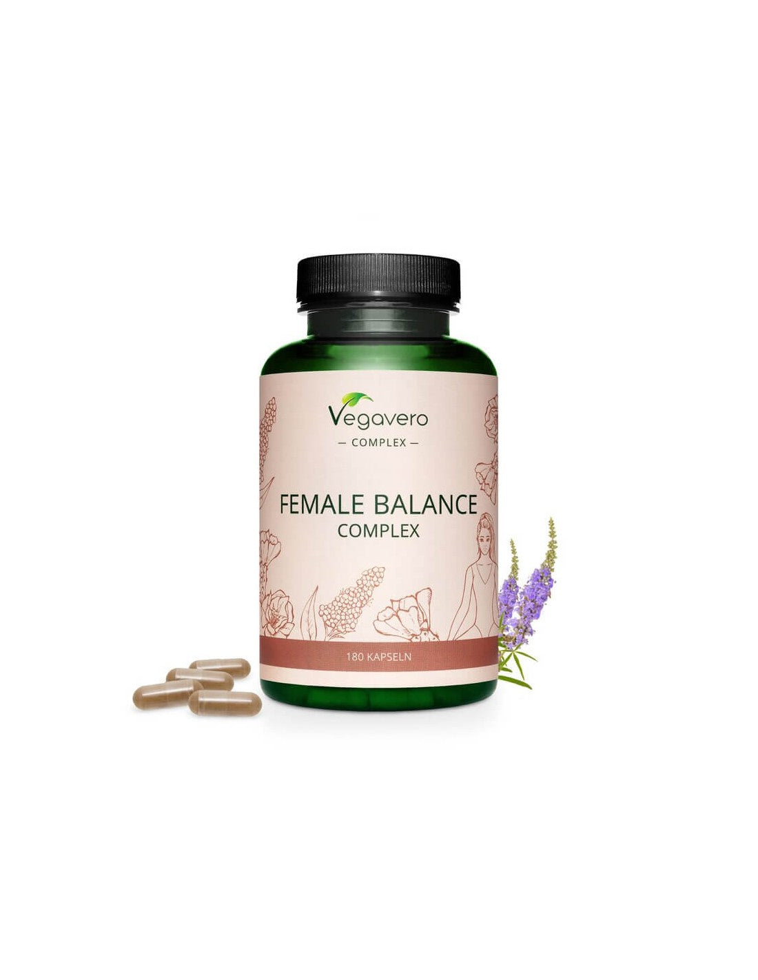 Female Balance Complex/ Формула за женско здраве, 180 капсули, 100% Vegan Vegavero - Feel You