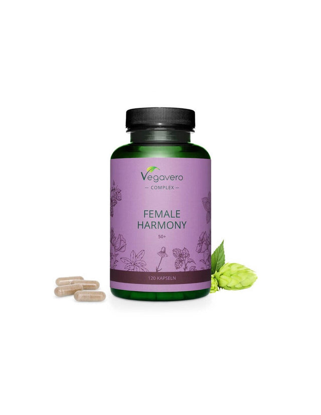 Femalе Harmony 50+/ Билков комплекс за жени 50+, 120 капсули, 100% Vegan Vegavero - Feel You