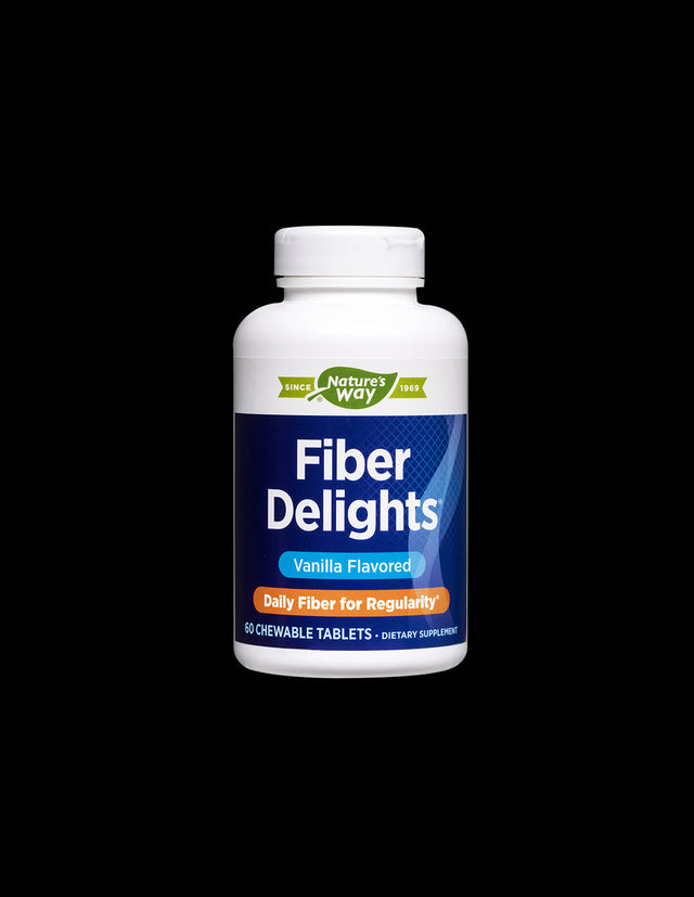 Fiber Delights - Микс от фибри за отслабване и детоксикация, 60 дъвчащи таблетки Nature’s Way - Feel You