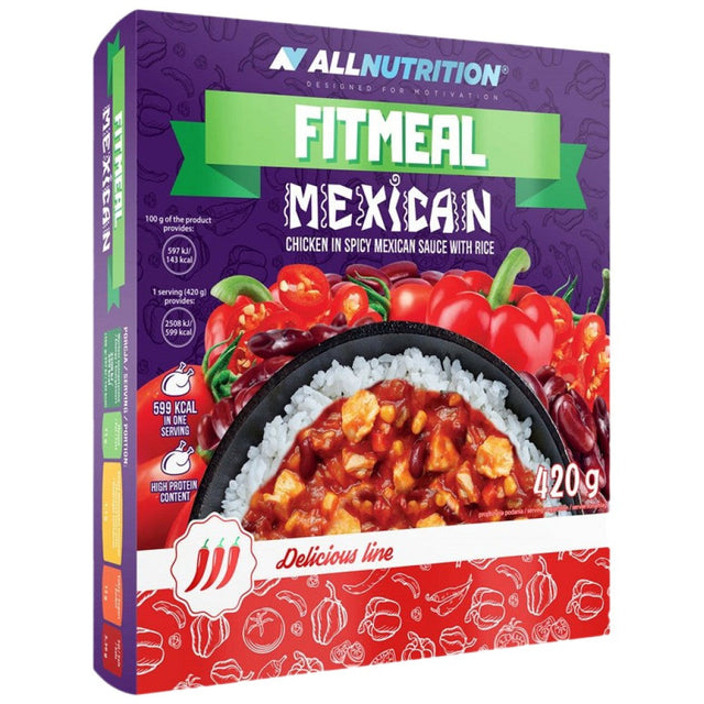 FitMeal Mexican | Ready-to-eat High-Protein Meal - 420 грама - Feel You