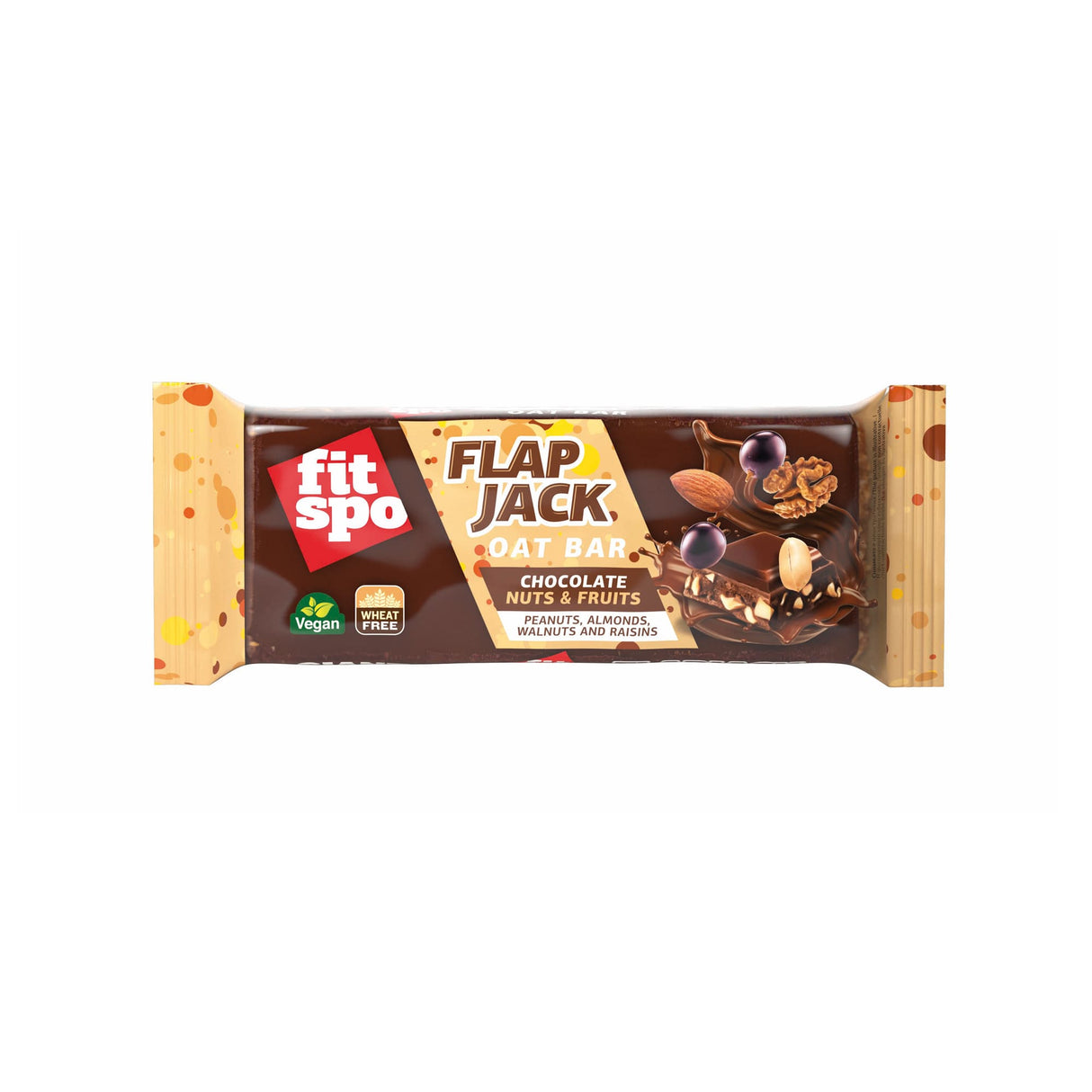 „Flap Jack“ - energijos avižų šokoladas su riešutais - 90 gramų