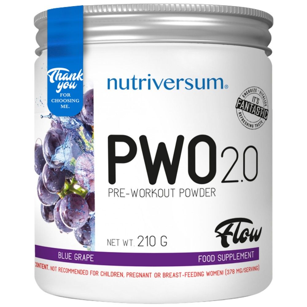 PWO 2.0 FLOW | Pre -Workout Powder - 210 grams