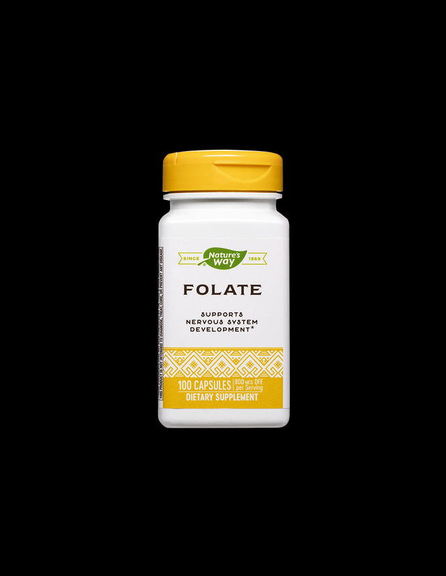 Folate - Фолат 800 µg / Фолиева киселина 480 µg, 100 капсули Nature’s Way - Feel You