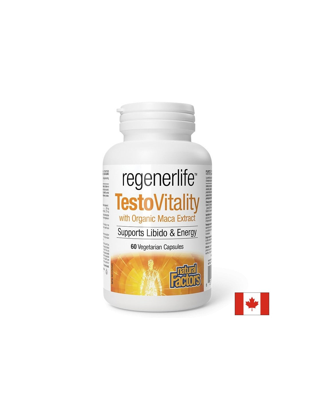 Pánský vzorec testovitality RegenerLife ™ - testosteron, energie a mužská vitalita, 60 tobolek