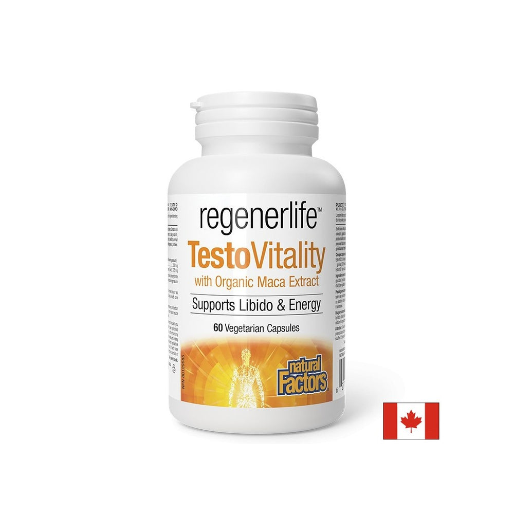 Pánský vzorec testovitality RegenerLife ™ - testosteron, energie a mužská vitalita, 60 tobolek