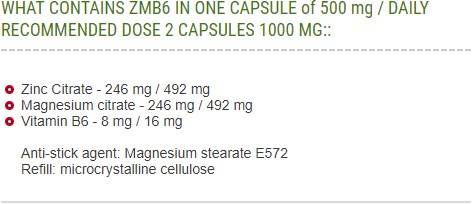 ZMB6 500 mg - 60 capsule