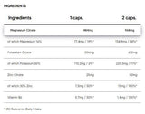 Tri Citrate | Magnesium + Potassium + Zinc - 120 капсули