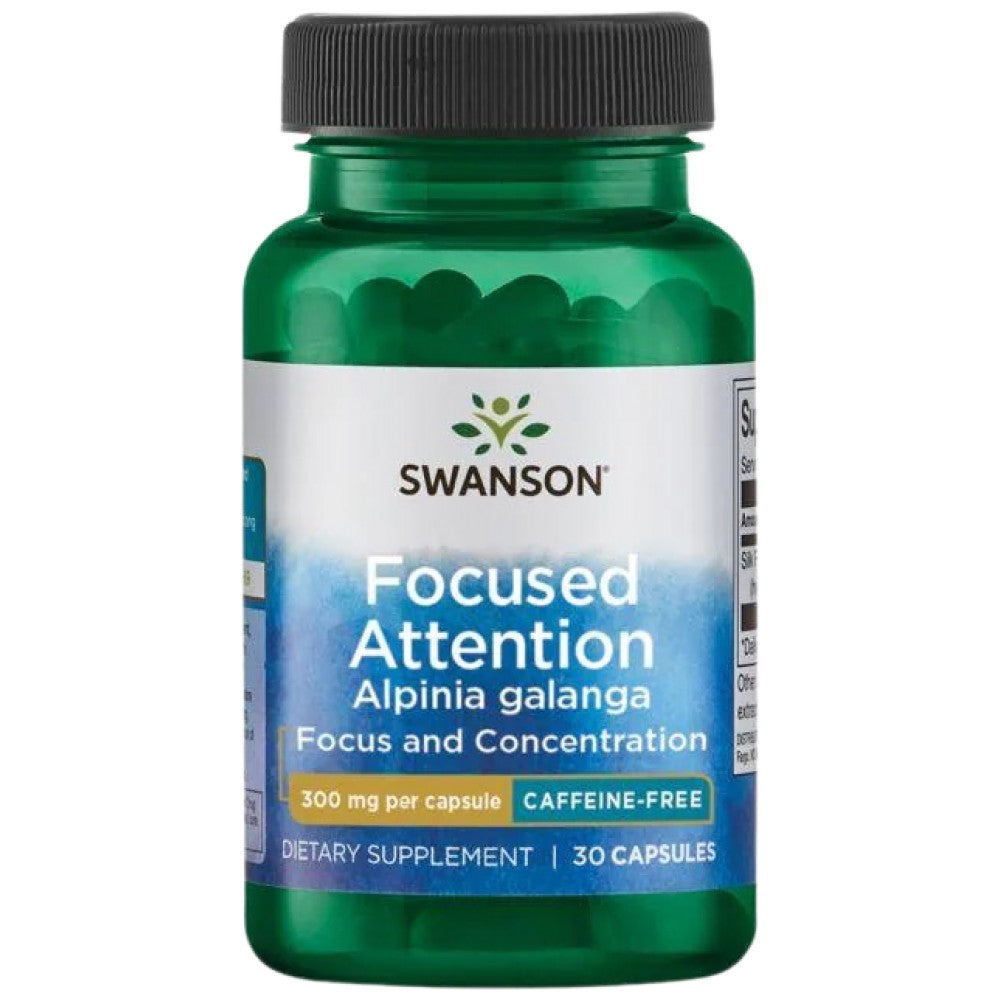 Focused Attention Alpinia Galanga | Caffeine -Free - 30 capsules