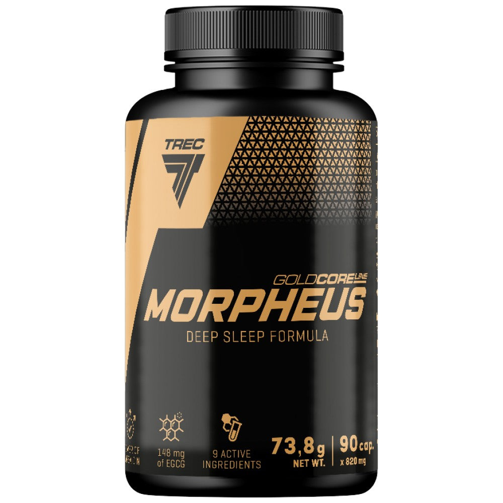 Gold Core | Morpheus - Gutt Nuecht Ënnerstëtzung mat Melatonin, L -Tryptophan & Gaba - 60 Pëllen