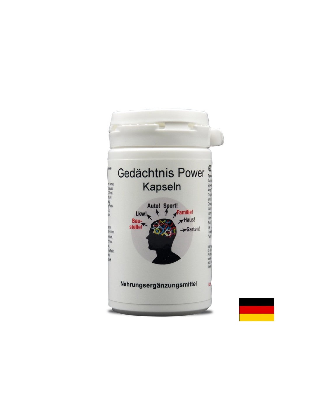 Gedächtnis Power - Memory Power - Formula for memory and concentration, 60 capsules Karl Minck