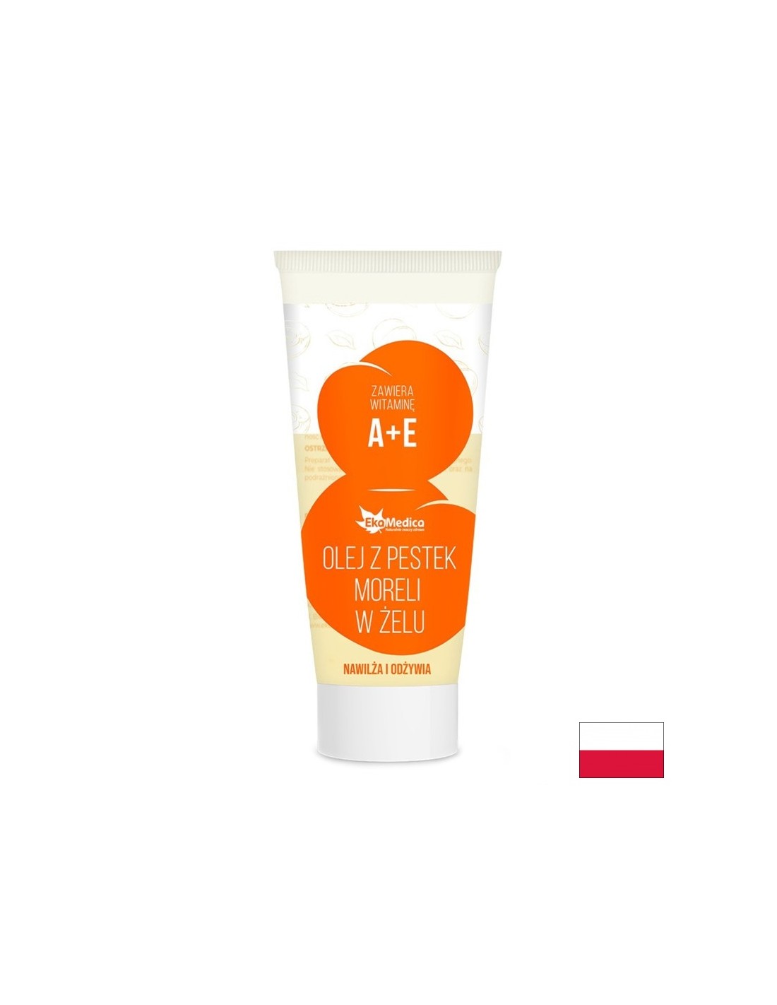 Żel ręczny i nadwozia z morelowym olejem jądrem, 100 ml Ekamedica