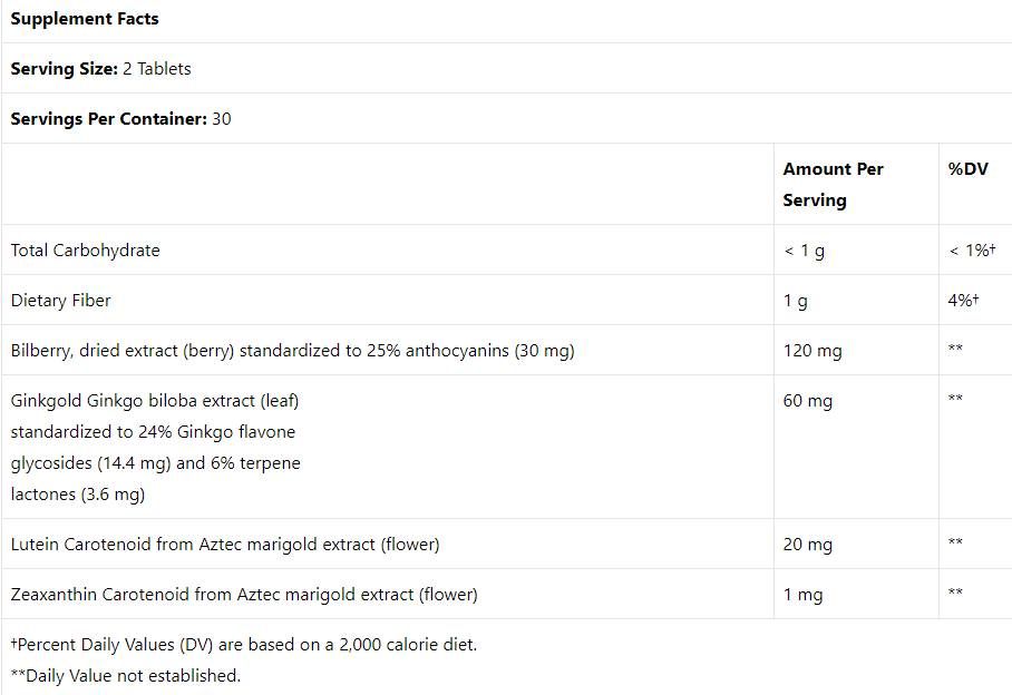 Ginkgold Eyes 100 mg - 60 comprimidos