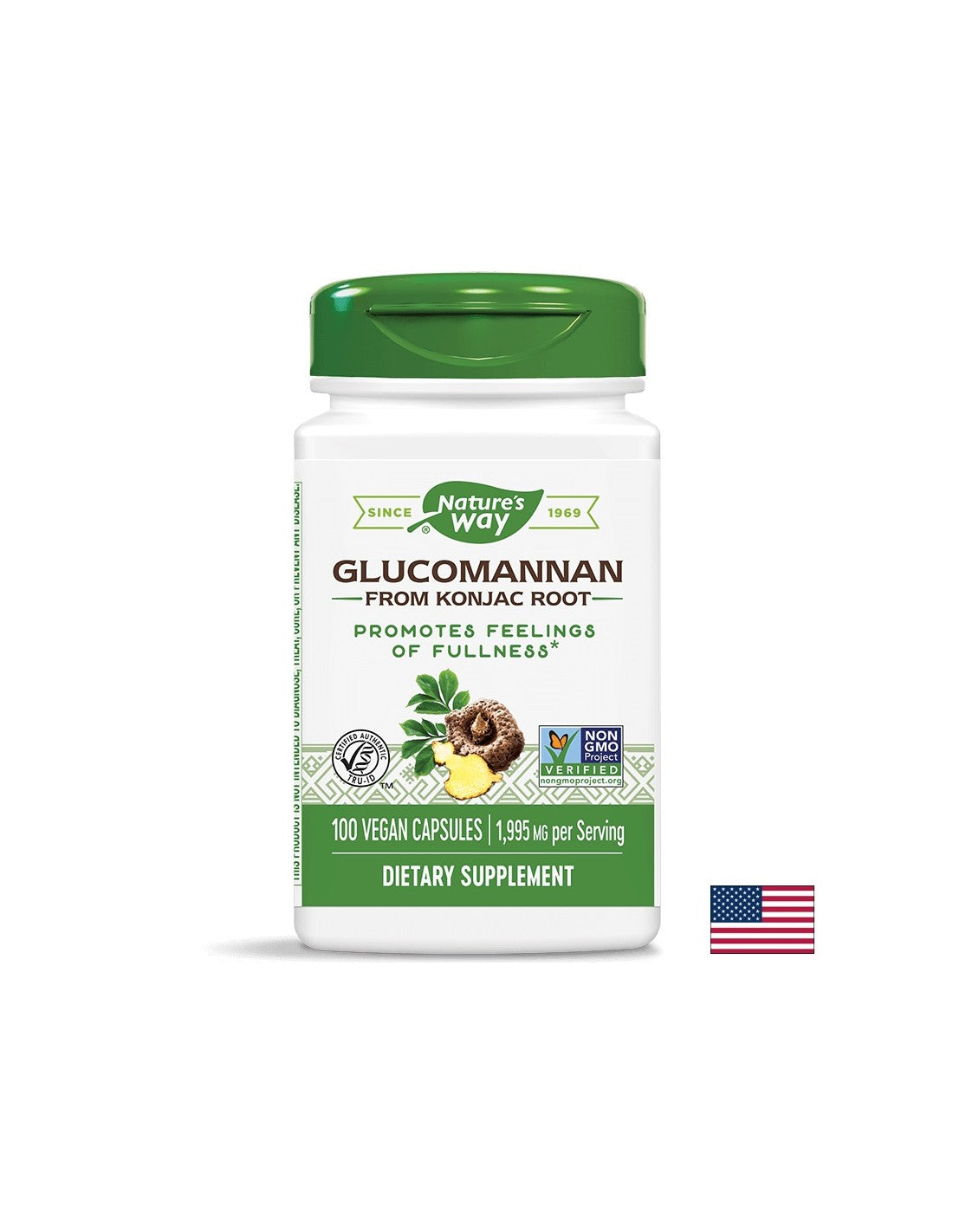 Glucomannan 665 mg - 100 capsules