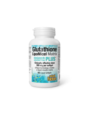 Glutathione LipoMicel Matrix 300 mg - 60 Gel capsules - Nutra Best Europe
