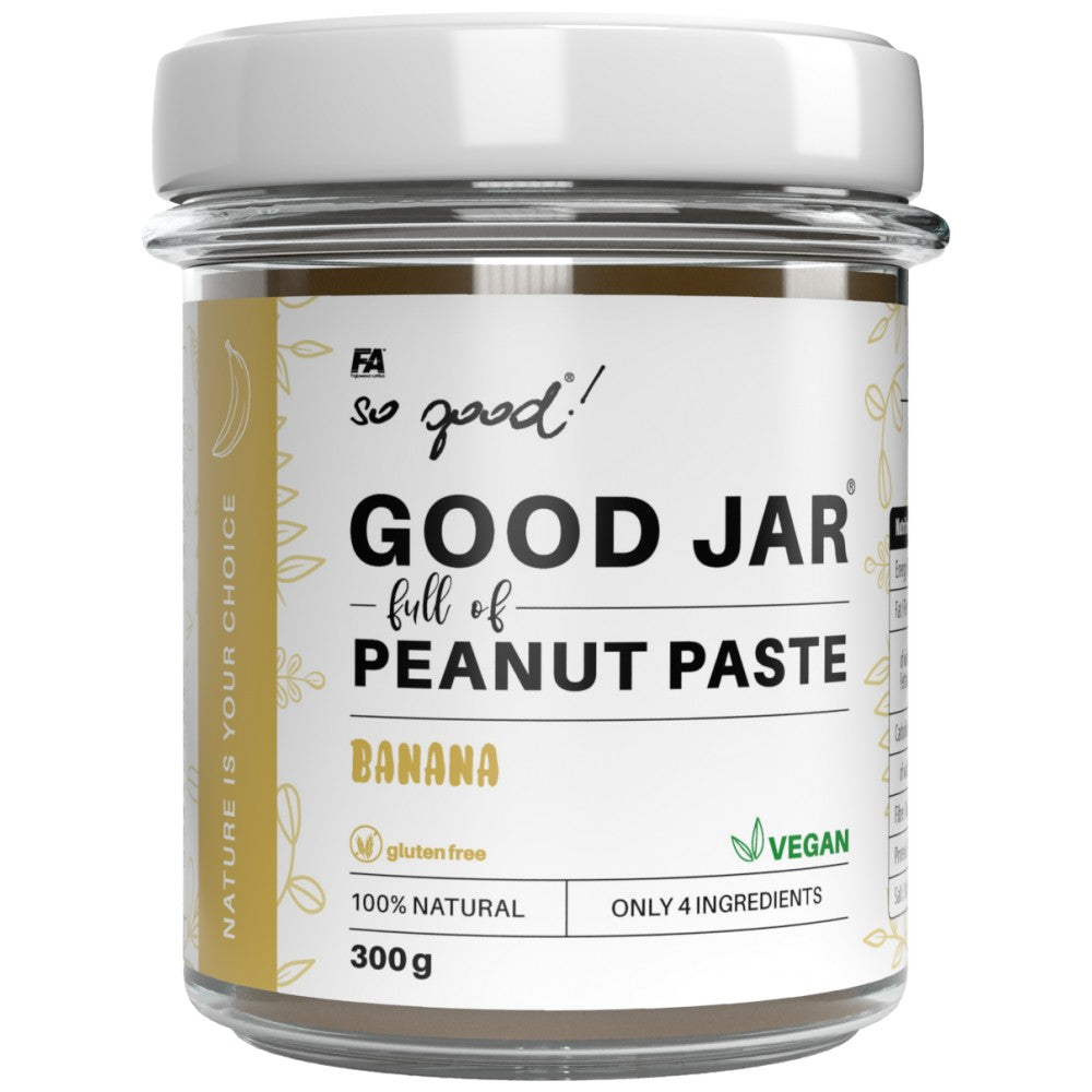 Gutes Glas / voller Erdnusspaste / verschiedene Aromen 300 Gramm