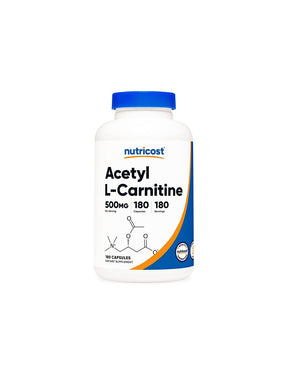Fat burning - Acetyl-L-Carnitine, 500 mg x180 capsules - Nutra Best Europe