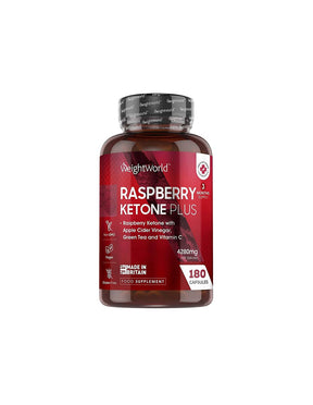 Fat Burning - Raspberry Ketones Plus, 180 Capsules Weight Worl - Nutra Best Europe