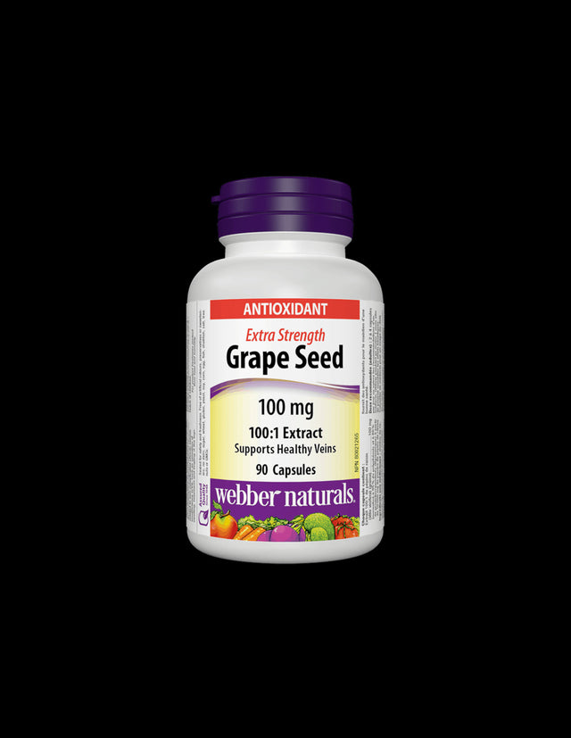 Grape Seed Extract 100:1/ Гроздово семе 100 mg x 90 капсули Webber Naturals - Feel You