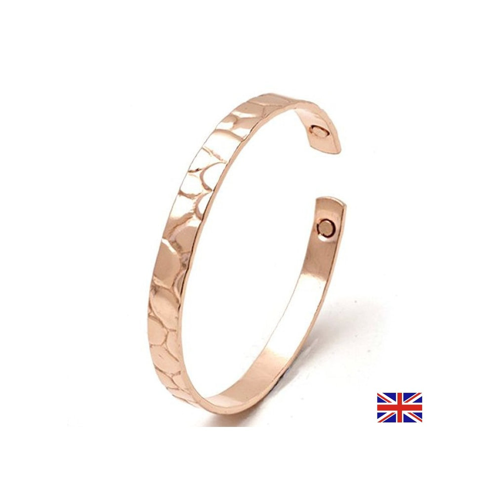 Bracciale di stagno e rame con magnete - Migliora la circolazione sanguigna, contro il dolore muscolare, dimensioni M, 19 cm
