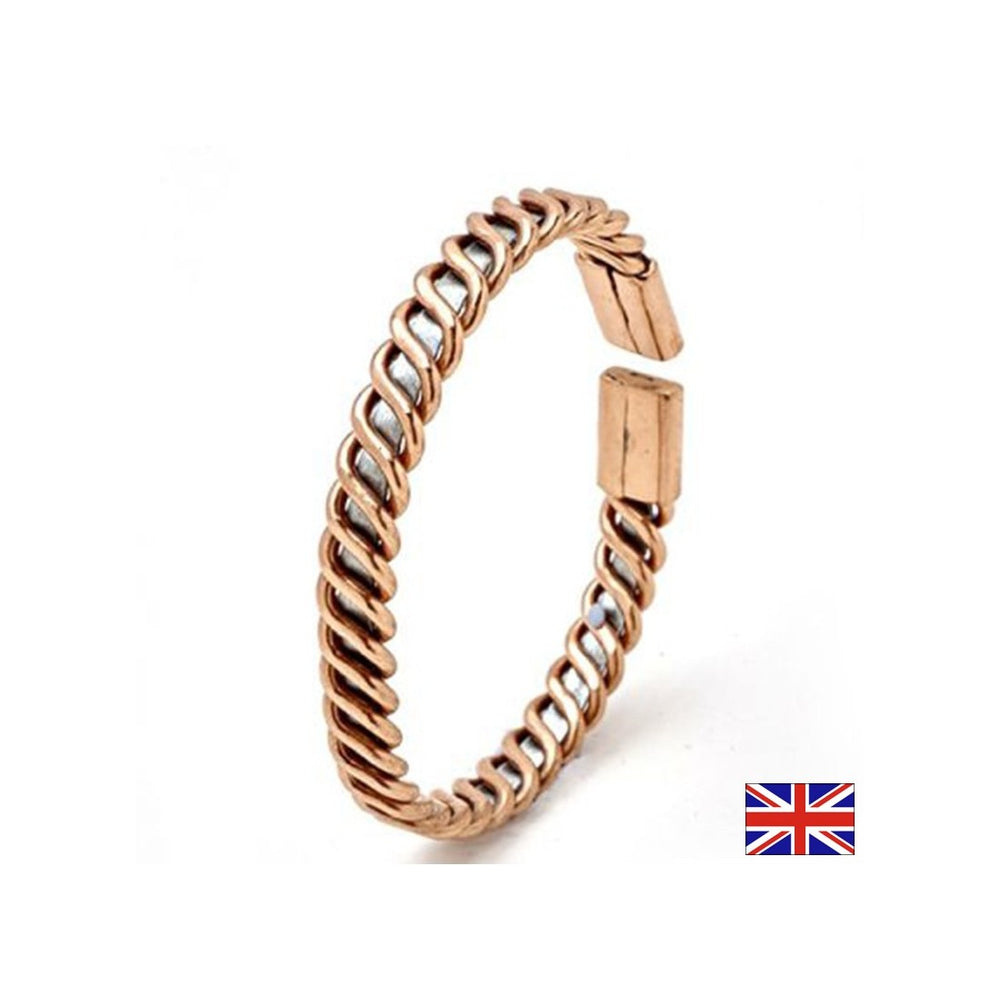 Bracelet with copper and zinc - improves blood circulation, increases immunity, size M, 19 cm