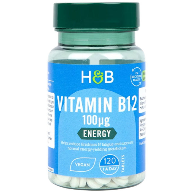 Vitamin B12 100 mcg | Methylcobalamin - 120 Таблетки - Feel You