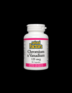 Chromium and Vanadium 125 mcg - 90 capsules - Nutra Best Europe