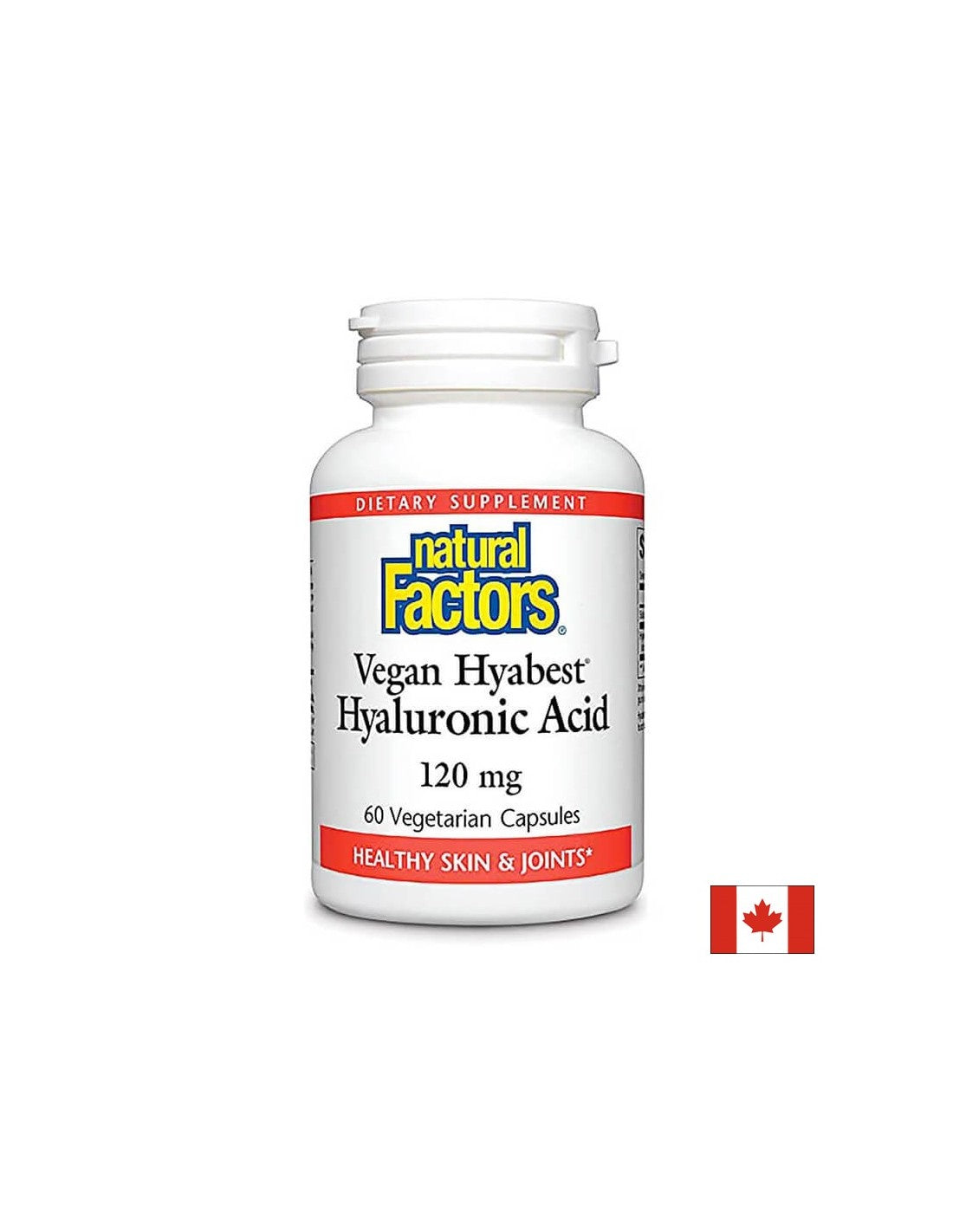 Beautiful skin - healthy joints - Hyaluronic acid HyAppeal® (vegan), 120 mg x 60 V capsules