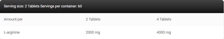 GOLD LINE / L -AARGININE 1000 - 120 tablets