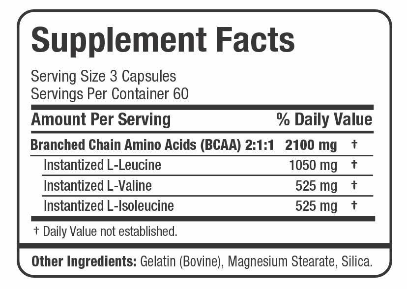 BCAA 2100 180 capsules