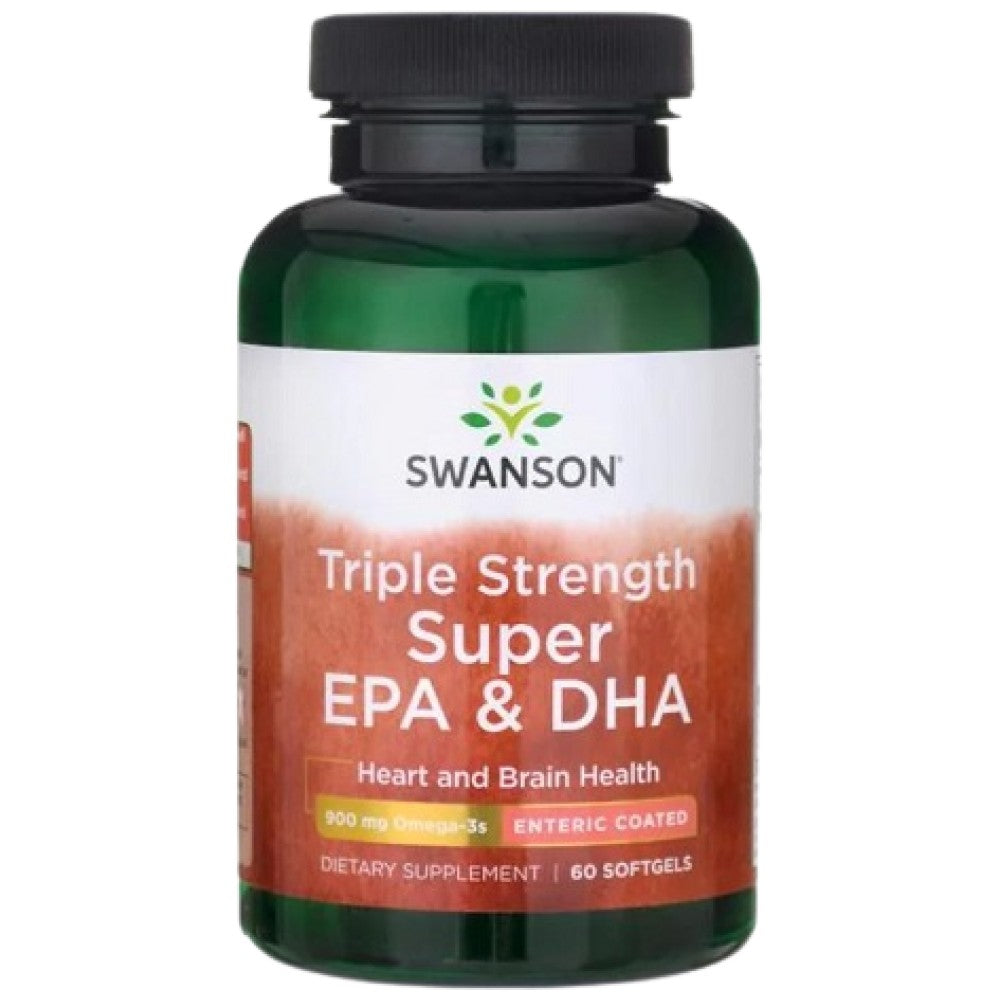 Triple Strength Super EPA e DHA 900 mg 60 cápsulas de gel