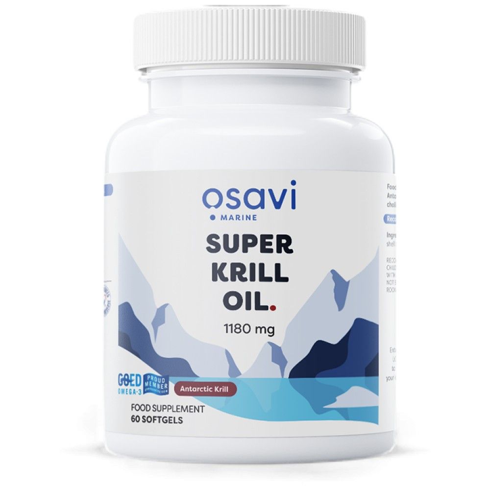 „Super Krill Oil 1180 mg“ - 60 gelio kapsulių