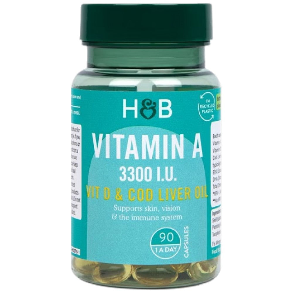 Vitamina A 3300 UI - 90 cápsulas de gel