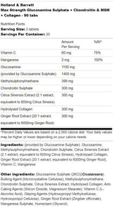 Max Stäerkt Glukosamine Sulfats | Plus Chondroitin, msm a Kollagen - 180 Pëllen