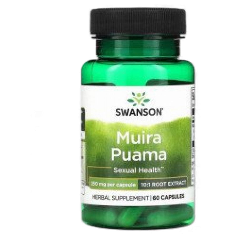 Muira Puama 250 mg | 10: 1 Extract 60 capsules