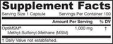 MSM Sulfur 1000 mg - 100 capsules