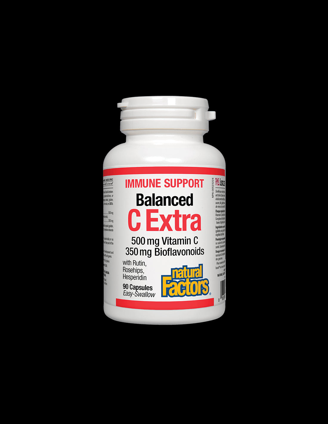 Immune Support Balanced C Extra 500 mg | With Bioflavonoids 350 mg - 90 капсули - Feel You